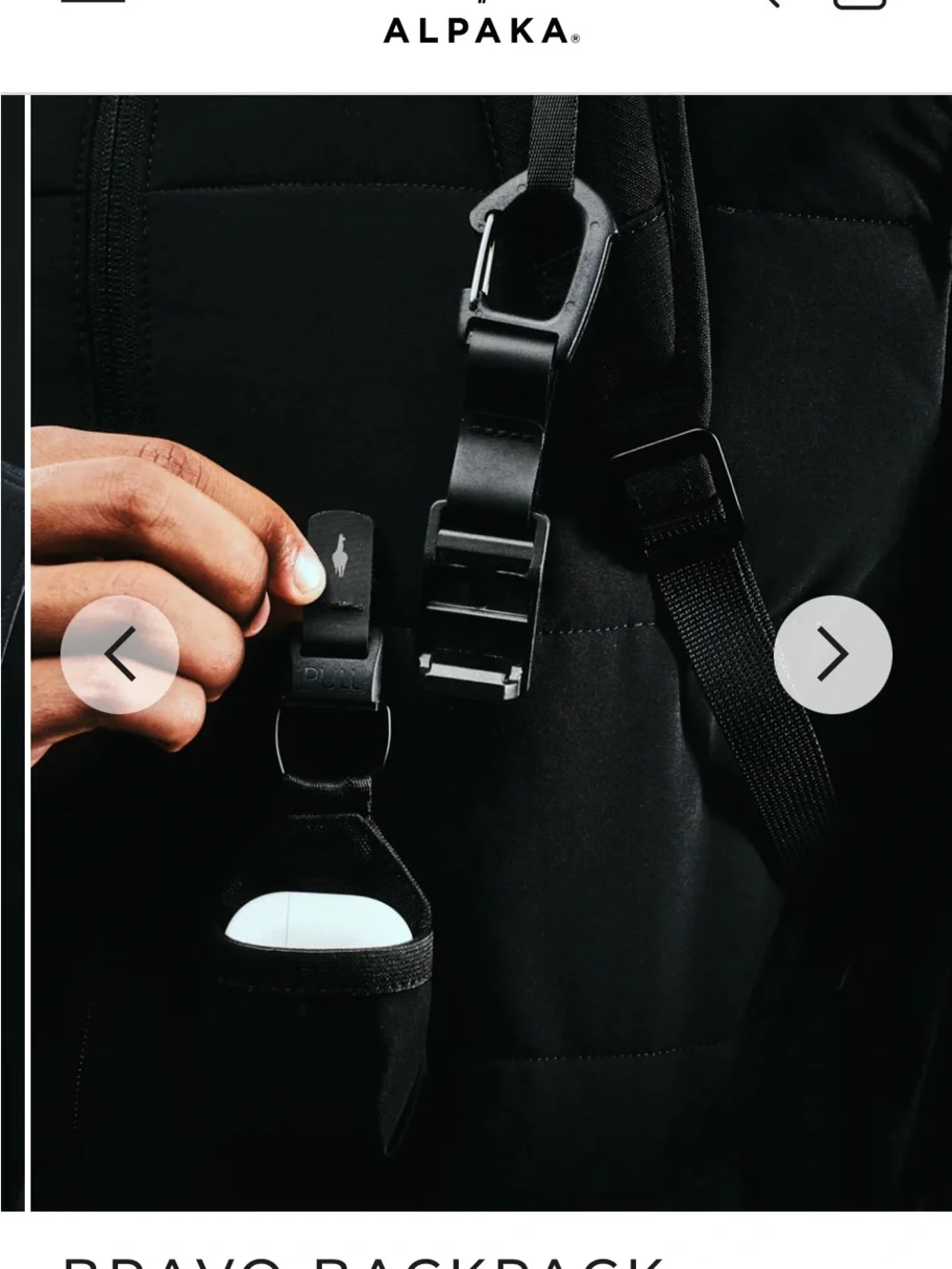 Alpaka Bravo Backpack -23L in black